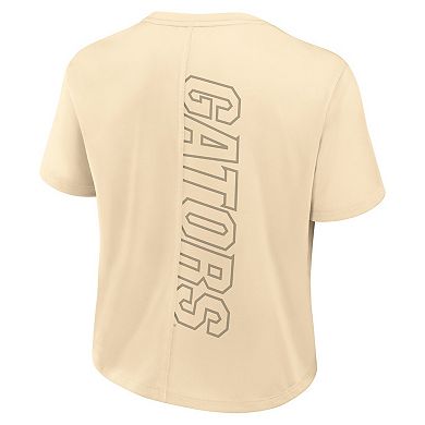 Women's Nike Tan Florida Gators Performance Cropped T-Shirt