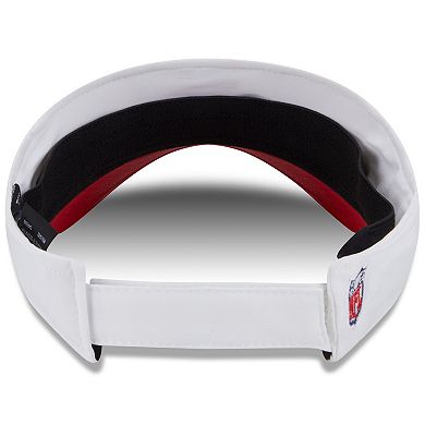 Men's New Era White/Red Kansas City Chiefs 2025 NFL Training Camp Adjustable Visor