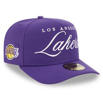 Men's New Era Purple Los Angeles Lakers 2025 NBA Draft A-Frame 59FIFTY Fitted Hat