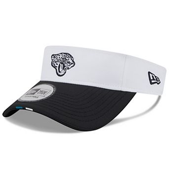 Men's New Era White/Black Jacksonville Jaguars 2025 NFL Training Camp Adjustable Visor