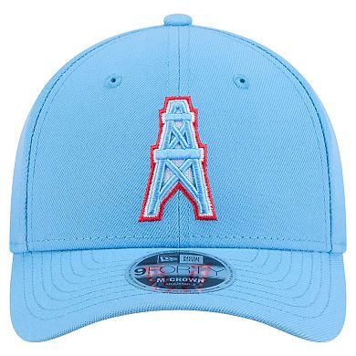 Men's New Era Light Blue Houston Oilers Team Collection 9FORTY M-Crown Adjustable Hat