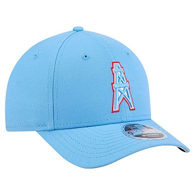 Men's New Era Light Blue Houston Oilers Team Collection 9FORTY M-Crown Adjustable Hat
