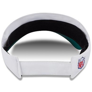Men's New Era White/Green New York Jets 2025 NFL Training Camp Adjustable Visor