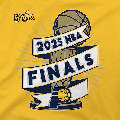 Unisex Stadium Essentials Gold Indiana Pacers 2025 NBA Finals Clutch T-Shirt