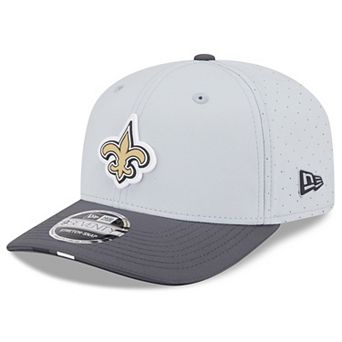 Men's New Era Gray/Graphite New Orleans Saints 2025 NFL Training Camp 9SEVENTY Adjustable Hat