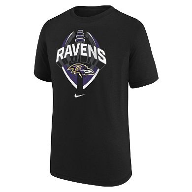Youth Nike Black Baltimore Ravens Icon Legend T-Shirt
