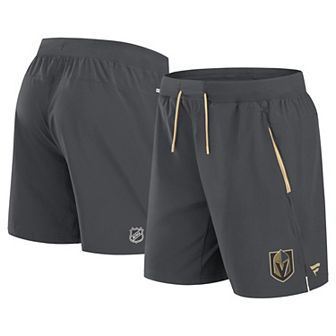 Men's Fanatics Gray Vegas Golden Knights Authentic Pro Rink Performance Shorts