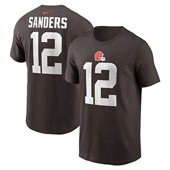 Youth Nike Shedeur Sanders Brown Cleveland Browns 2025 NFL Draft Player Name & Number T-Shirt