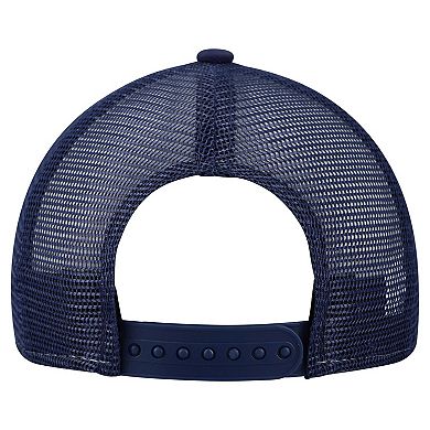 Youth New Era Light Blue New York Knicks Colorpack 9FORTY A-Frame Trucker Adjustable Hat