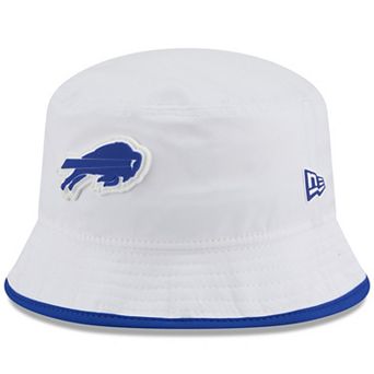 Men's New Era White Buffalo Bills 2025 NFL Training Camp Stretch Bucket Hat