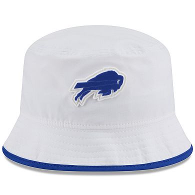 Men's New Era White Buffalo Bills 2025 NFL Training Camp Stretch Bucket Hat