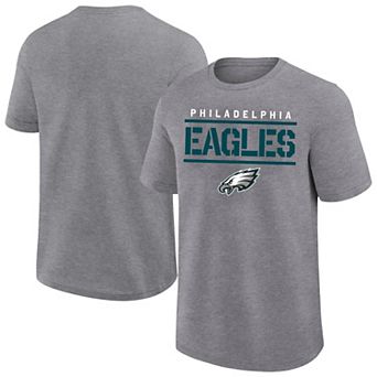 Men's Fanatics Heather Gray Philadelphia Eagles Big & Tall Top Notch T-Shirt