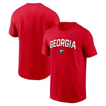 Men's Nike Red Georgia Bulldogs Primetime Arch Stack T-Shirt