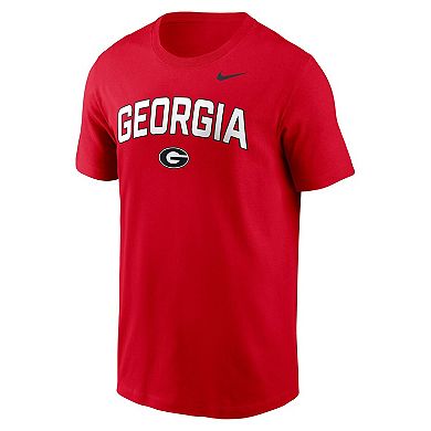 Men's Nike Red Georgia Bulldogs Primetime Arch Stack T-Shirt