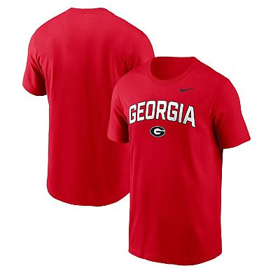 Men's Nike Red Georgia Bulldogs Primetime Arch Stack T-Shirt