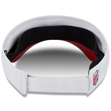 Men's New Era White/Red Tampa Bay Buccaneers 2025 NFL Training Camp Adjustable Visor