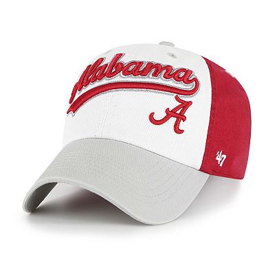 Youth '47 White Alabama Crimson Tide Scooter Clean Up Adjustable Hat