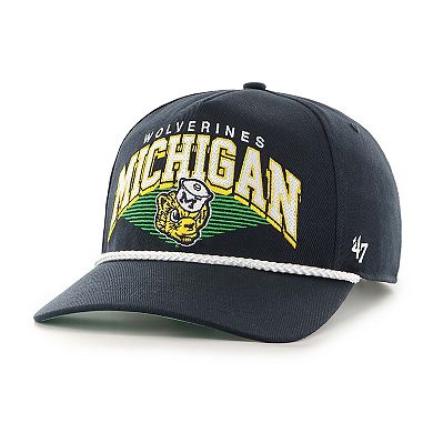 Men's '47 Navy Michigan Wolverines Pomona Rope Hitch Adjustable Hat