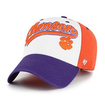 Youth '47 White Clemson Tigers Scooter Clean Up Adjustable Hat