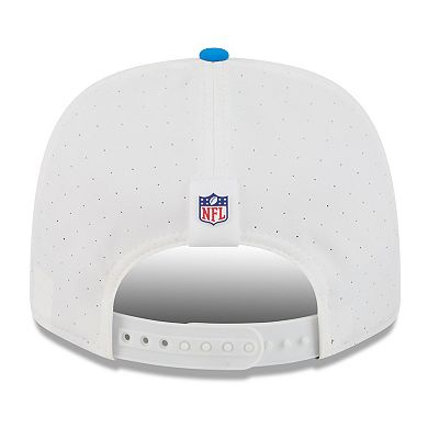 Men's New Era White/Blue Detroit Lions 2025 NFL Training Camp Throwback Logo 9SEVENTY Adjustable Hat