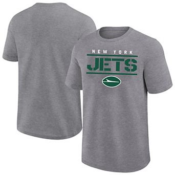 Men's Fanatics Heather Gray New York Jets Big & Tall Top Notch T-Shirt