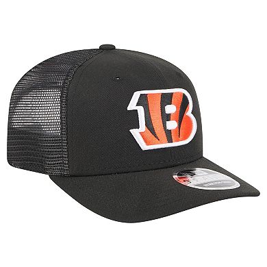 Men's New Era Black Cincinnati Bengals Team Collection 9SEVENTY Stretch-Snap Adjustable Hat