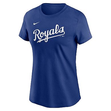 Women's Nike Bobby Witt Jr. Royal Kansas City Royals Fuse Name & Number T-Shirt