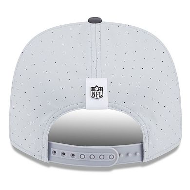 Men's New Era Gray/Graphite Las Vegas Raiders 2025 NFL Training Camp 9SEVENTY Adjustable Hat