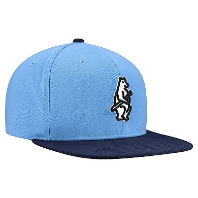 Men's Mitchell & Ness Light Blue Chicago Cubs Cooperstown Collection Basic Flip Snapback Hat