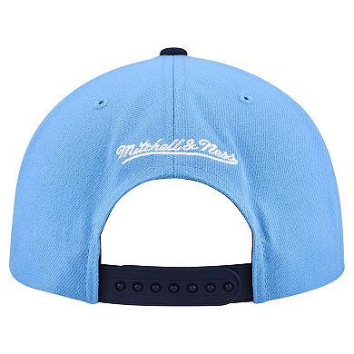 Men's Mitchell & Ness Light Blue Chicago Cubs Cooperstown Collection Basic Flip Snapback Hat