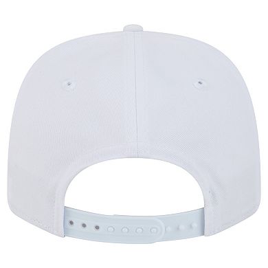 Men's New Era White Carolina Hurricanes Team Lockup Basic 9SEVENTY Adjustable Hat