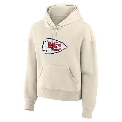 Women's Fanatics Cream Kansas City Chiefs Dove Legacy Pullover Hoodie