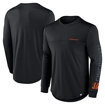 Men's Fanatics Black Cincinnati Bengals Blackout Long Sleeve T-Shirt