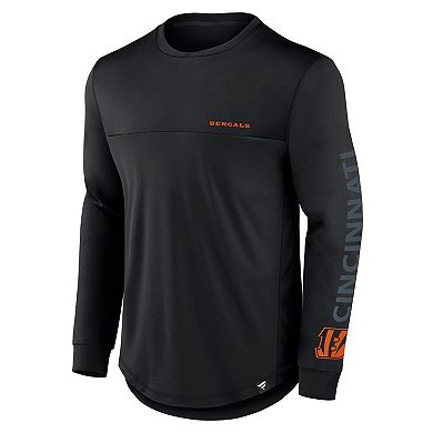 Men's Fanatics Black Cincinnati Bengals Blackout Long Sleeve T-Shirt