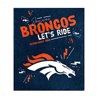 Denver Broncos 60" x 70" Plush Throw Blanket