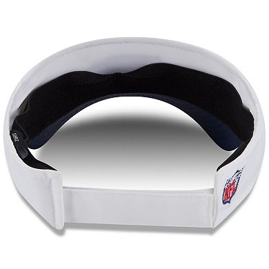 Men's New Era White/College Navy Seattle Seahawks 2025 NFL Training Camp Adjustable Visor