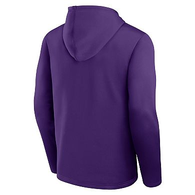 Men's Logo Athletic Purple Los Angeles Lakers Head Start Pullover Hoodie