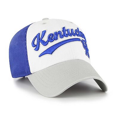 Youth '47 White Kentucky Wildcats Scooter Clean Up Adjustable Hat