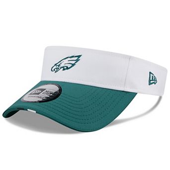 Men's New Era White/Midnight Green Philadelphia Eagles 2025 NFL Training Camp Adjustable Visor