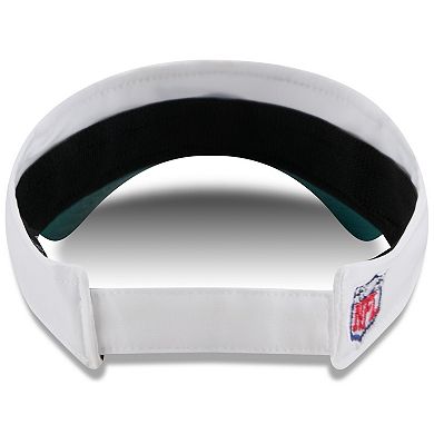 Men's New Era White/Midnight Green Philadelphia Eagles 2025 NFL Training Camp Adjustable Visor