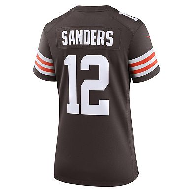 Women's Nike Shedeur Sanders Brown Cleveland Browns 2025 NFL Draft Game Jersey