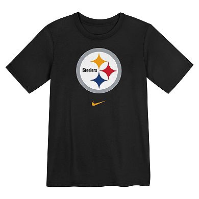Preschool Nike Black Pittsburgh Steelers Primary Logo Legend Performance T-Shirt