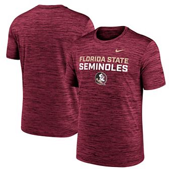 Men's Nike Garnet Florida State Seminoles Campus Center Stack Velocity Performance T-Shirt