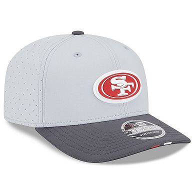 Men's New Era Gray/Graphite San Francisco 49ers 2025 NFL Training Camp 9SEVENTY Adjustable Hat