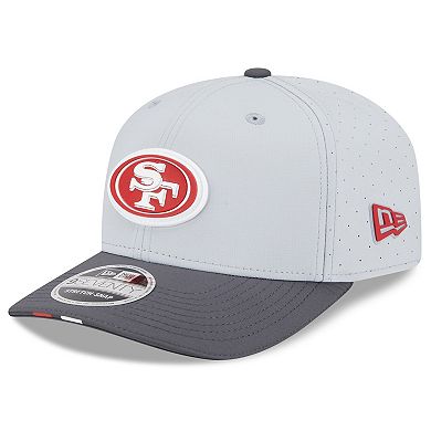 Men's New Era Gray/Graphite San Francisco 49ers 2025 NFL Training Camp 9SEVENTY Adjustable Hat
