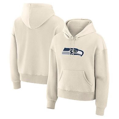 Women's Fanatics Cream Seattle Seahawks Dove Legacy Pullover Hoodie