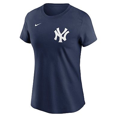 Women's Nike Giancarlo Stanton Navy New York Yankees Fuse Name & Number T-Shirt
