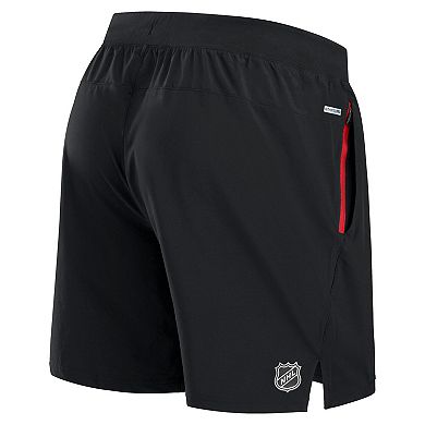 Men's Fanatics Black Ottawa Senators Authentic Pro Rink Performance Shorts