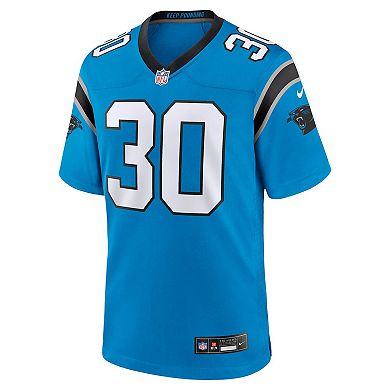 Men's Nike Chuba Hubbard Blue Carolina Panthers Alternate Game Jersey