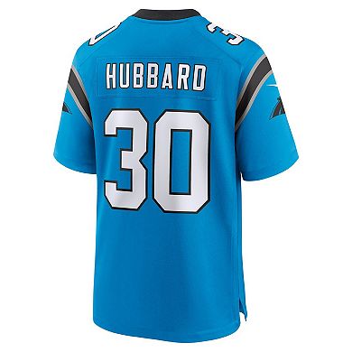 Men's Nike Chuba Hubbard Blue Carolina Panthers Alternate Game Jersey